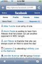 Facebook iPhone