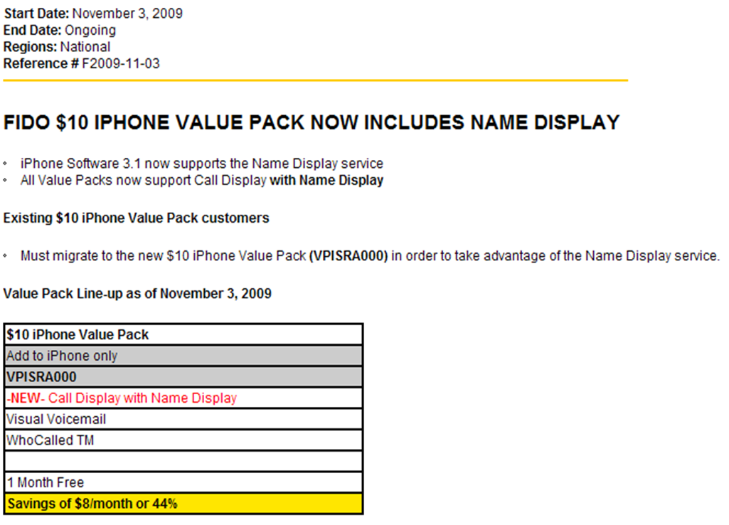 Fido iPhone pack